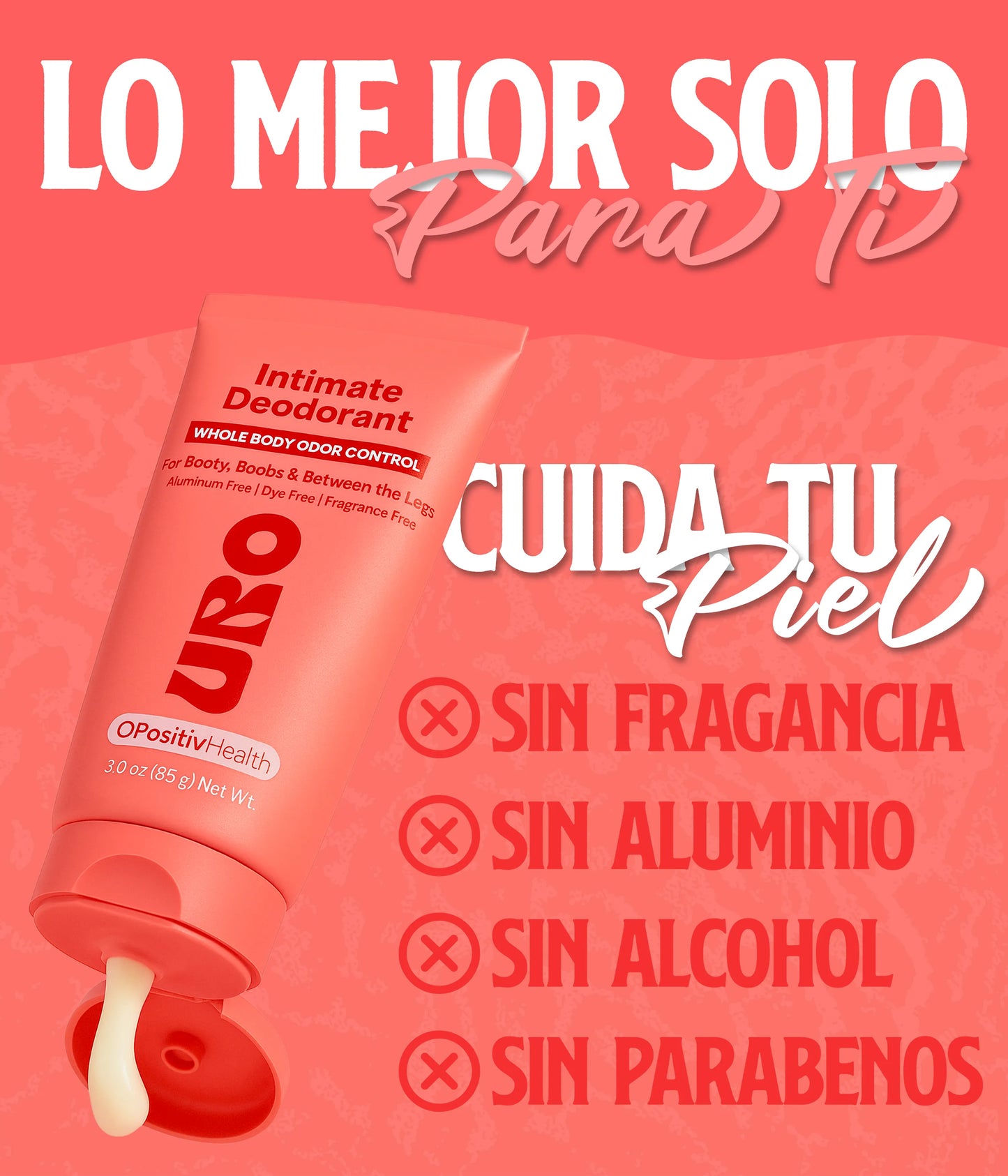 Desodorante Íntimo URO - Protección suave todo el día 😌