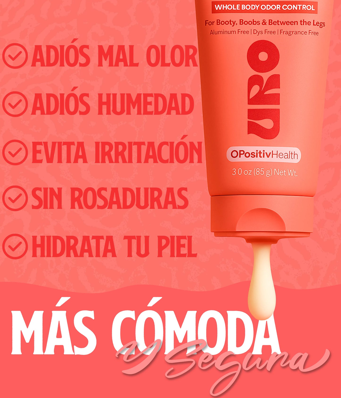 Desodorante Íntimo URO - Protección suave todo el día 😌